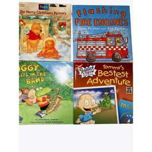 CHILDREN BOOKS.  Fire Engines   Rugrats   Pooh  Froggy